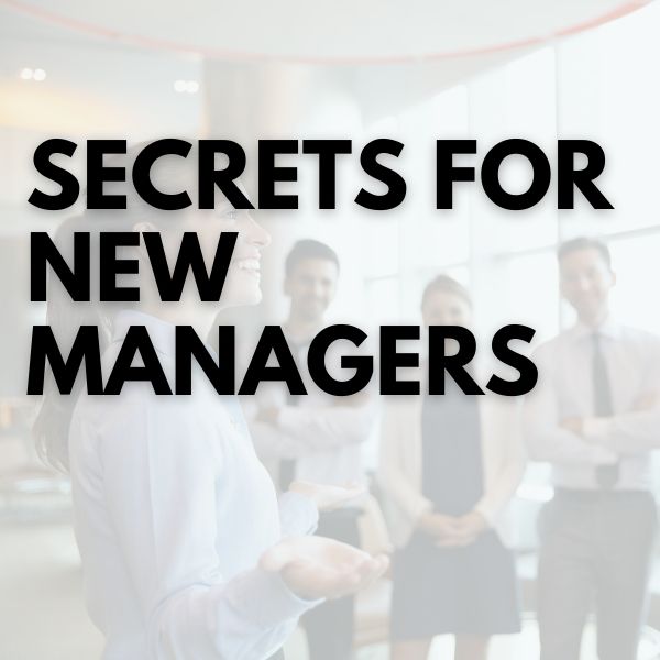 Secrets for New Managers masterclass cover