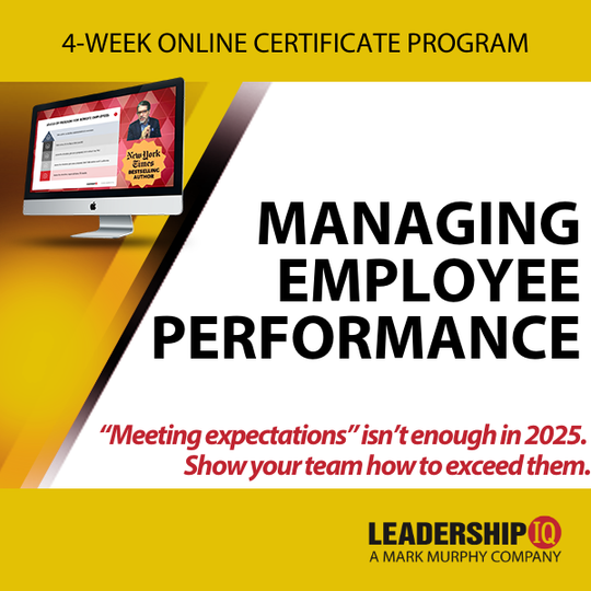 Managing Employee Performance 4-Week Online Certificate Program [SEPTEMBER 22ND]