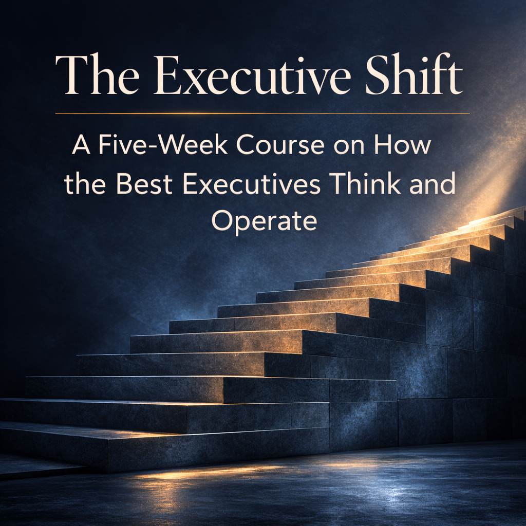 The Executive Shift: A Five-Week Course on How the Best Executives Think and Operate [JUNE 29TH]