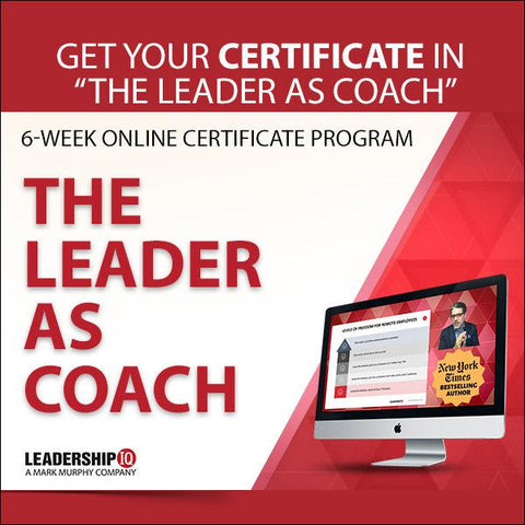 The Leader As Coach 6-Week Online Certificate Program [MAY 19TH]